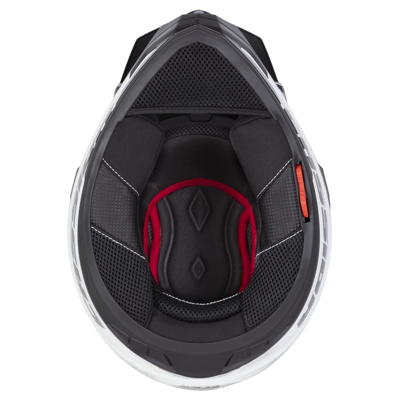Kask enduro Cassida Tour 2.0 X-tra szaro-fluo żółto-czarny z czarnym matowym wizjerem
