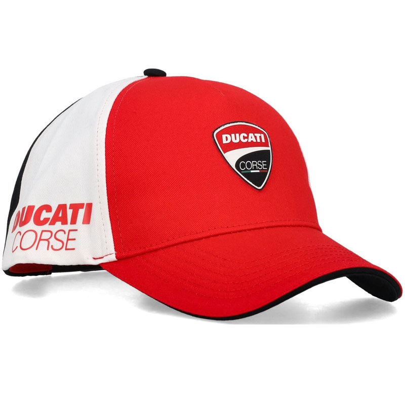 Czapka Ducati Snapback czerwono-biało-czarna
