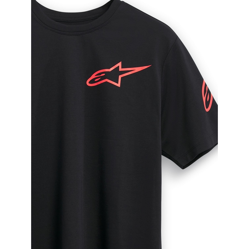 Czarny T-shirt Alpinestars z ramionami Performance