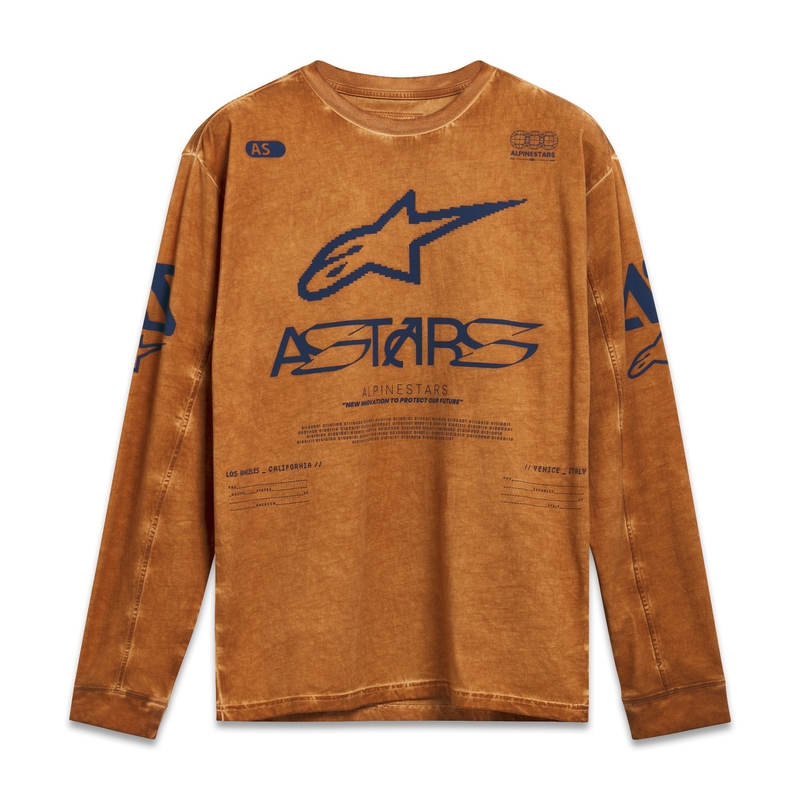 Koszulka Alpinestars Nook Knit z długim rękawem, czerwona