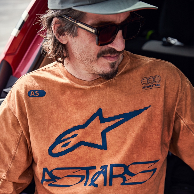 Koszulka Alpinestars Nook Knit z długim rękawem, czerwona
