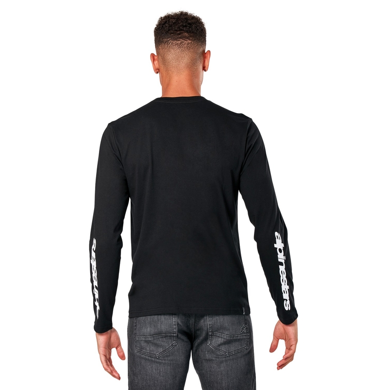 Czarny T-shirt z długim rękawem Alpinestars Backhand CSF