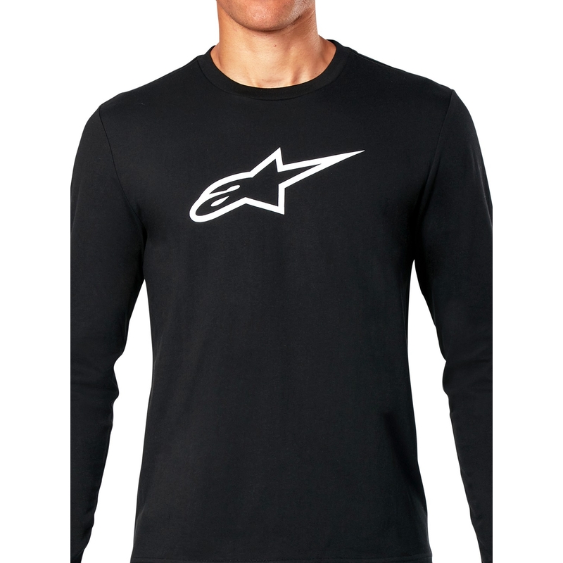 Czarny T-shirt z długim rękawem Alpinestars Backhand CSF