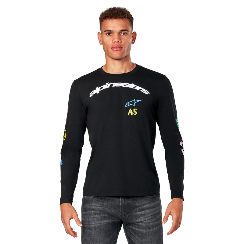 Koszulka z długim rękawem Alpinestars Brundo CSF w kolorze czarnym