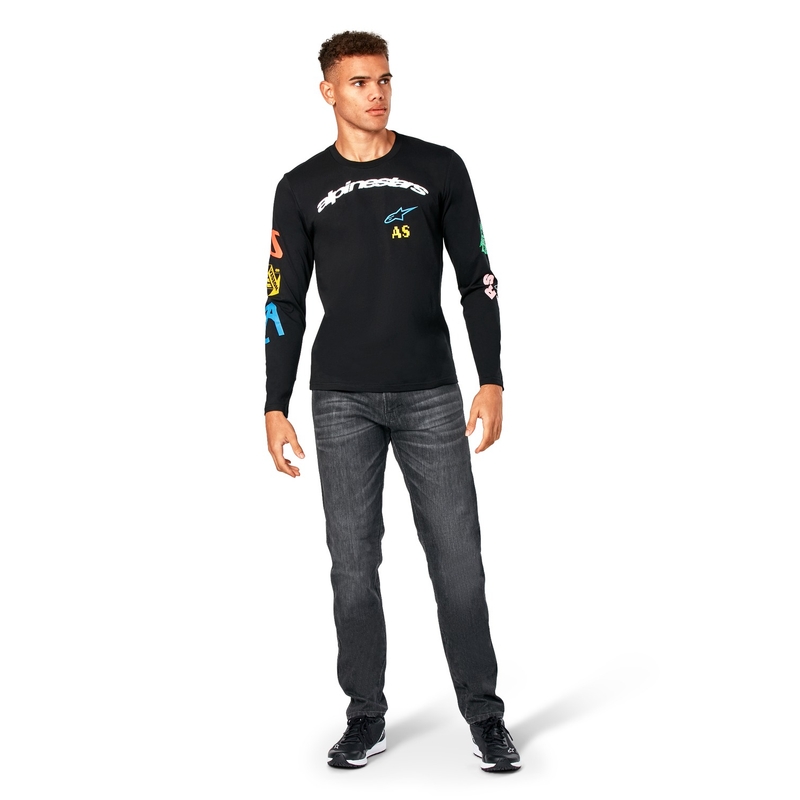 Koszulka z długim rękawem Alpinestars Brundo CSF w kolorze czarnym