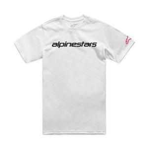 Koszulka Alpinestars Linear Wordmark 2.0 CSF w kolorze biało-czerwono-czarnym
