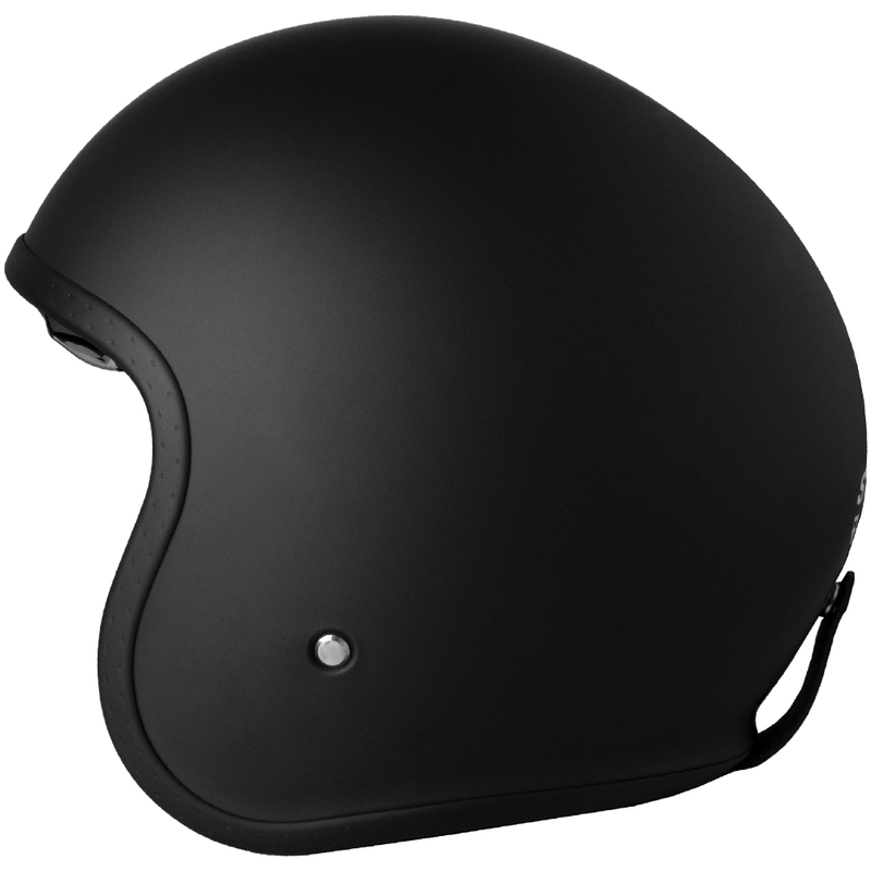 Kask motocyklowy Street Racer Shadow II otwarty, matowy czarny