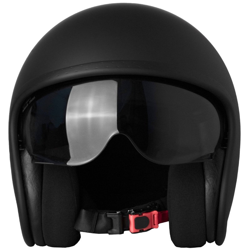 Kask motocyklowy Street Racer Shadow II otwarty, matowy czarny