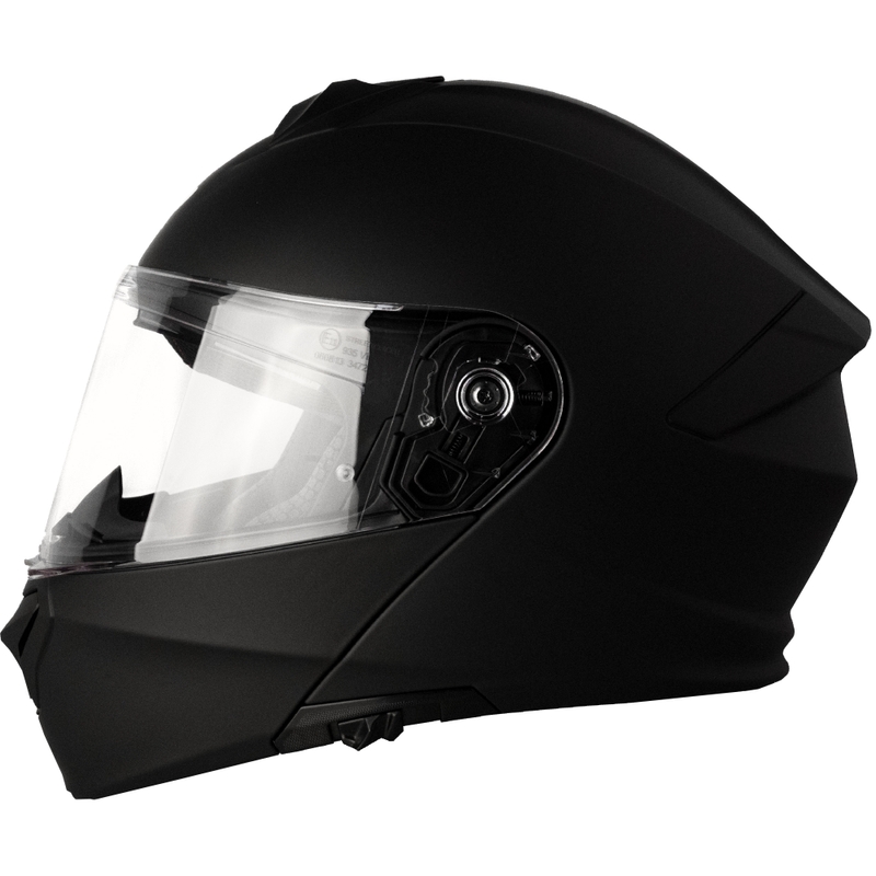 Kask motocyklowy typu flip-up Street Racer Fury matowo czarny