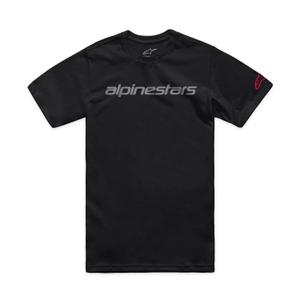 Koszulka Alpinestars Linear Wordmark 2.0 CSF czarno-szaro-czerwona