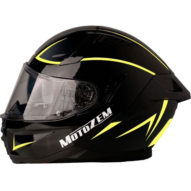 Kask motocyklowy integralny Motozem Guardian czarno-żółty
