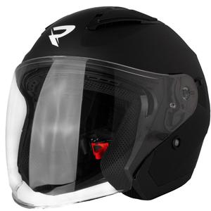 Kask motocyklowy Street Racer Sonic otwarty, matowo czarny