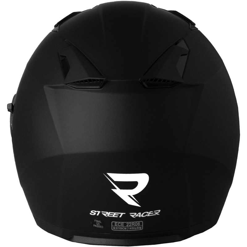 Kask motocyklowy otwarty Street Racer Sonic matowy czarny