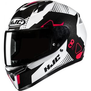 Kask motocyklowy integralny HJC C10 Aspa MC1 biało-czarno-czerwony