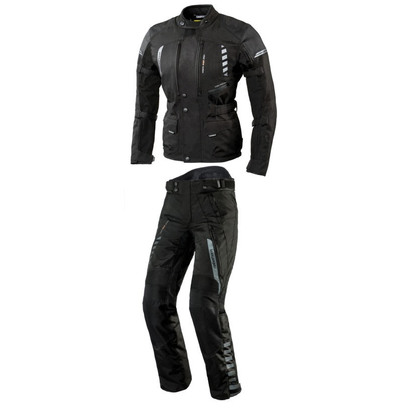 Kombinezon motocyklowy Rebelhorn Hiker II czarny wyprzedaż