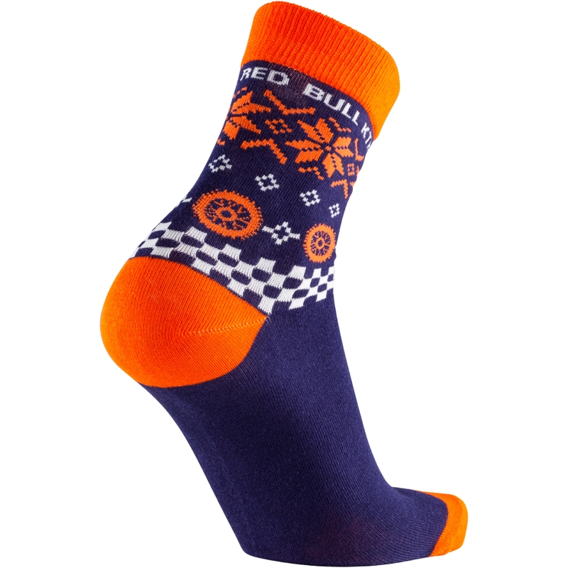 Skarpetki Red Bull KTM Winter niebiesko-pomarańczowe