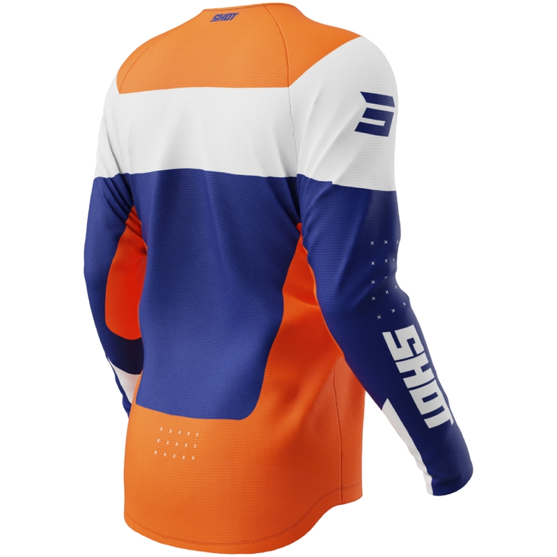 Pomarańczowa koszulka motocrossowa dla dzieci Shot Draw League