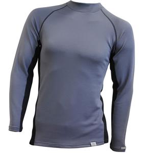 Męska koszulka termoaktywna nanosilver® Merino Stone w kolorze szaro-czarnym