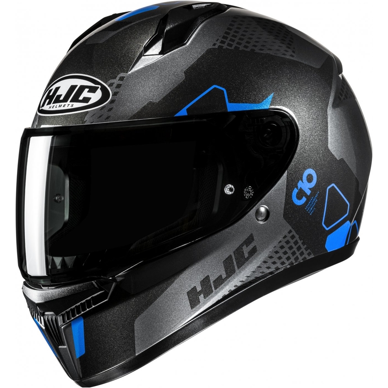 Kask motocyklowy integralny HJC C10 Aspa MC2 czarno-niebiesko-szary