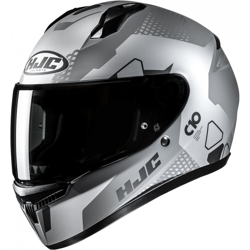 Kask motocyklowy integralny HJC C10 Aspa MC5SF w kolorze szaro-srebrno-czarnym