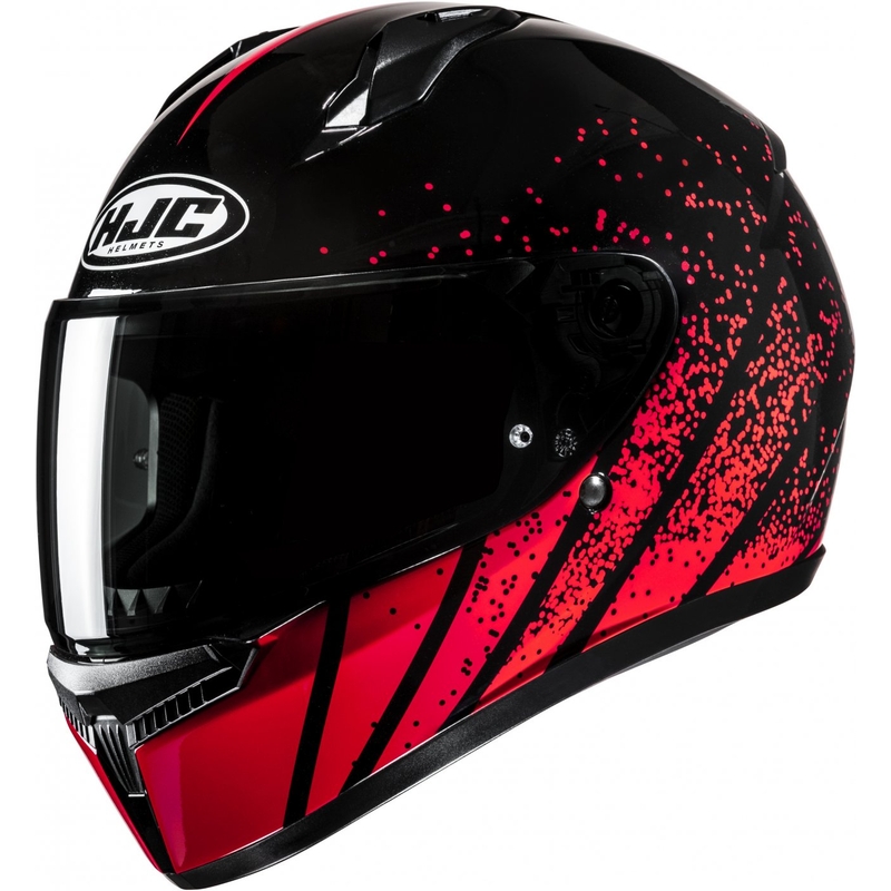 Kask motocyklowy integralny HJC C10 Haven MC1 czarno-czerwony