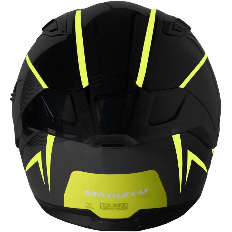 Kask motocyklowy integralny Motozem Guardian czarno-żółty