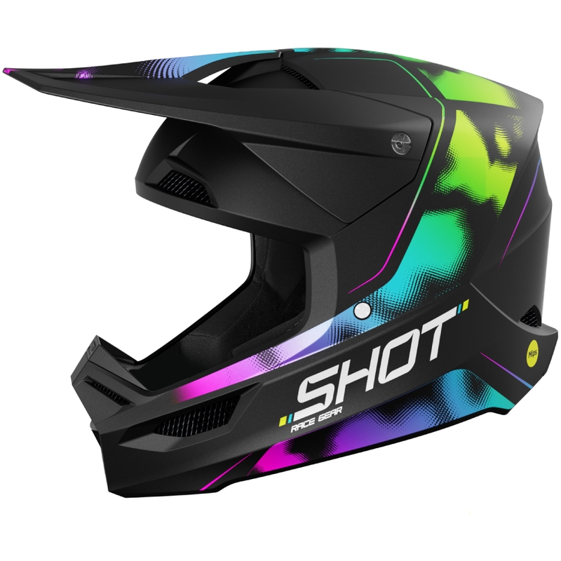 Kask motocrossowy Shot Race Nitro matowy czarny