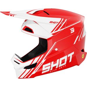 Kask motocrossowy Shot Race Sprint czerwony