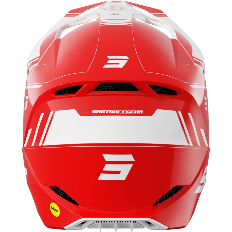 Kask motocrossowy Shot Race Sprint czerwony