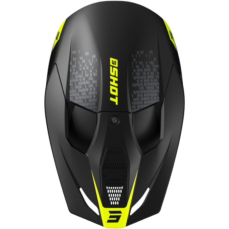 Kask motocrossowy Shot Furious Draw fluo żółty