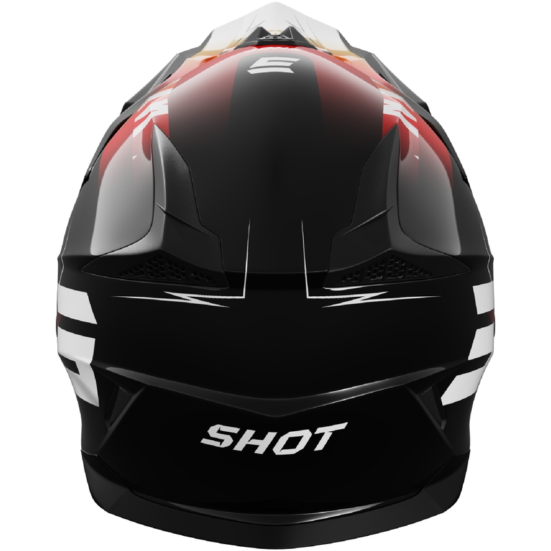 Dziecięcy kask motocrossowy Shot Pulse X-Trem pomarańczowo-czerwony