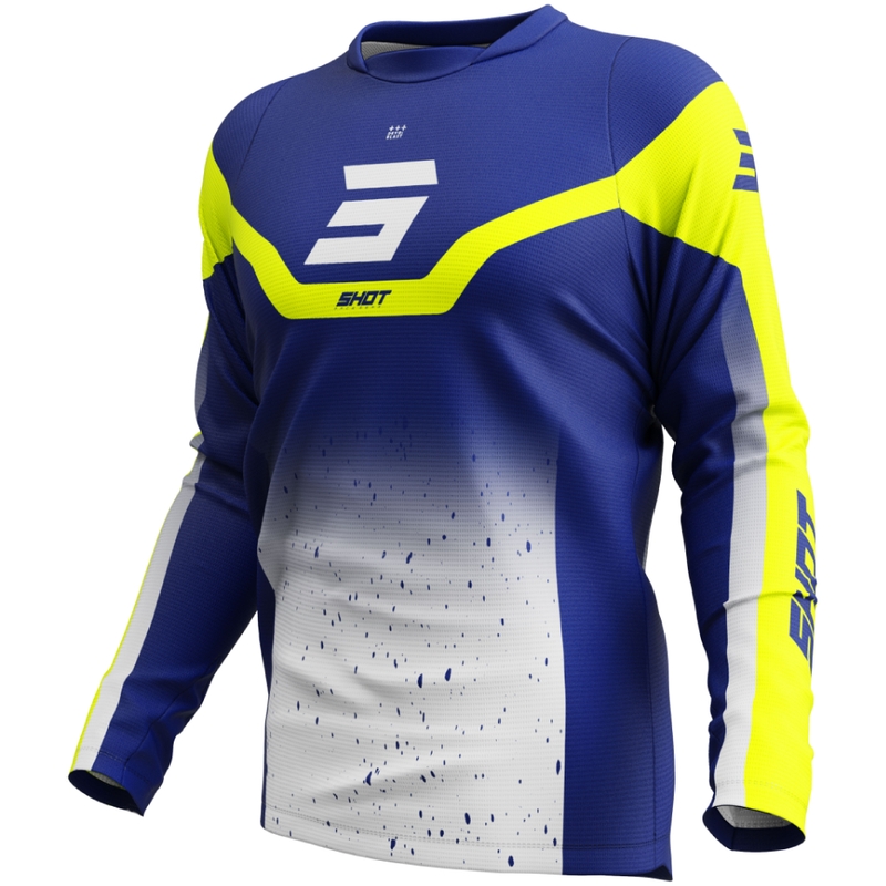 Koszulka motocrossowa Shot Devo Blast w kolorze niebieskim