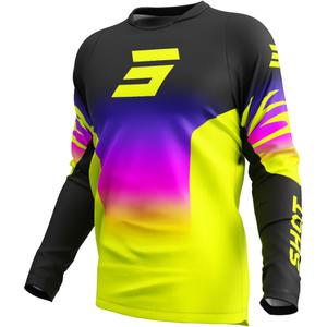 Koszulka motocrossowa Shot Devo X-Trem fluo żółta