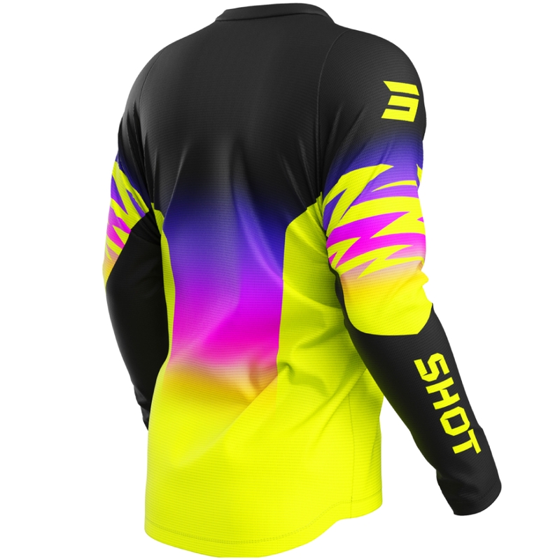 Koszulka motocrossowa Shot Devo X-Trem fluo żółta