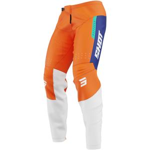Spodnie motocrossowe Shot Devo League pomarańczowe