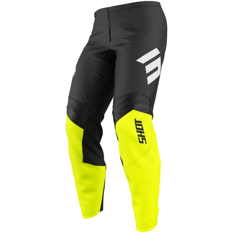 Spodnie motocrossowe Shot Draw Instinct fluo żółte