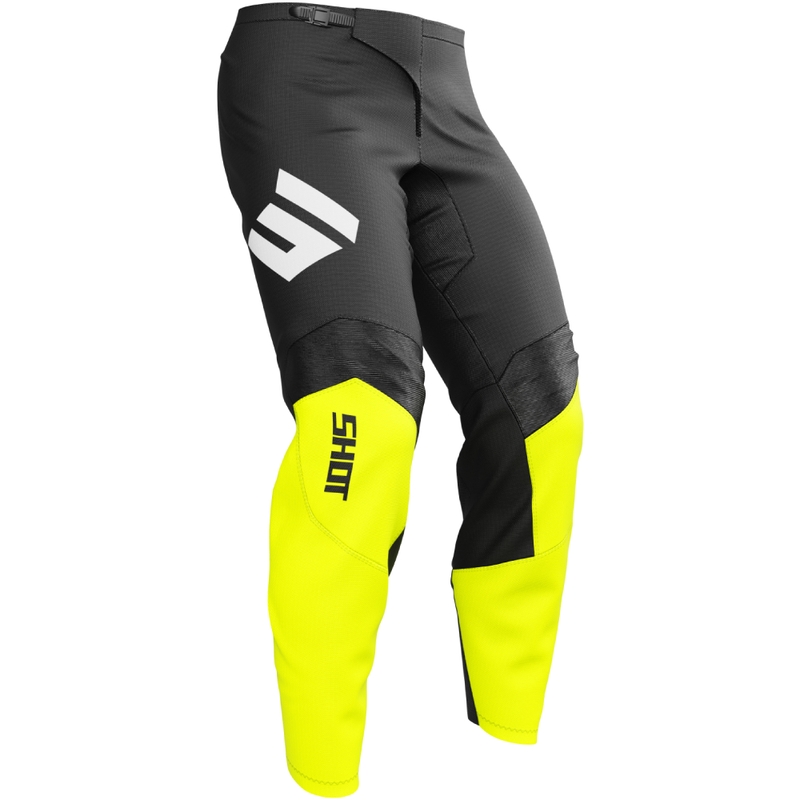 Spodnie motocrossowe Shot Draw Instinct fluo żółte