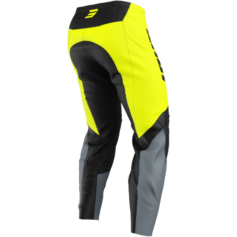 Dziecięce spodnie motocrossowe Shot Draw League w kolorze fluo żółtym