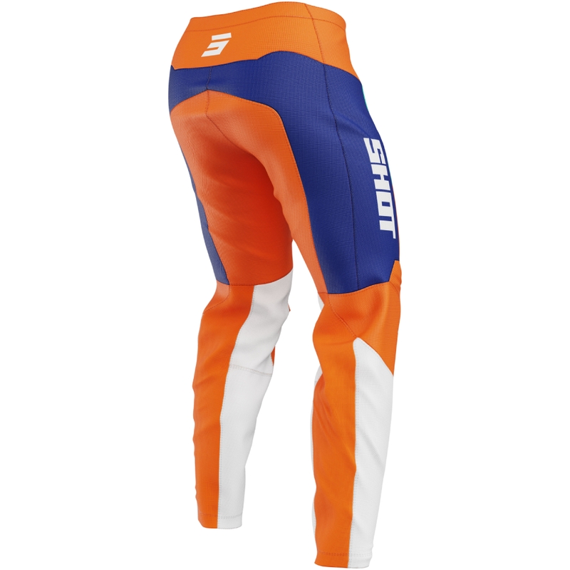 Pomarańczowe spodnie motocrossowe dla dzieci Shot Draw League