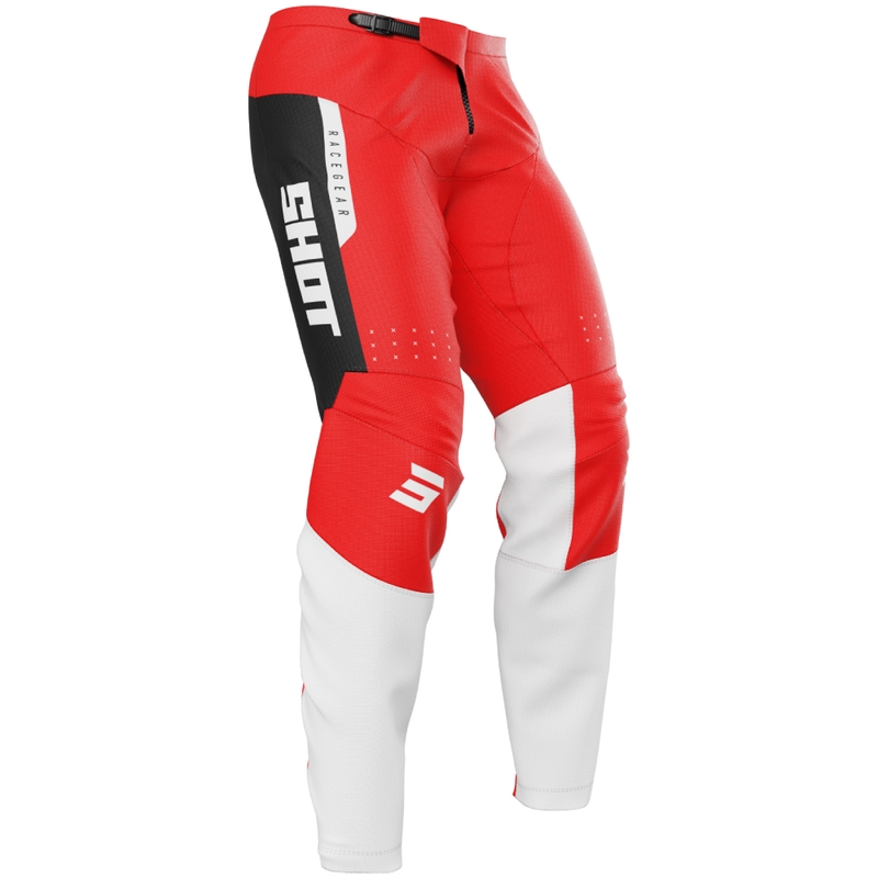 Czerwone spodnie motocrossowe dla dzieci Shot Draw League