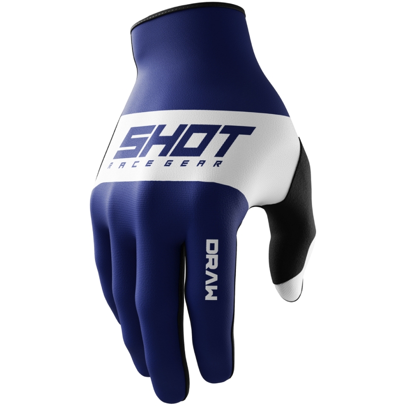 Dziecięce rękawiczki motocrossowe Shot Draw Sky blue