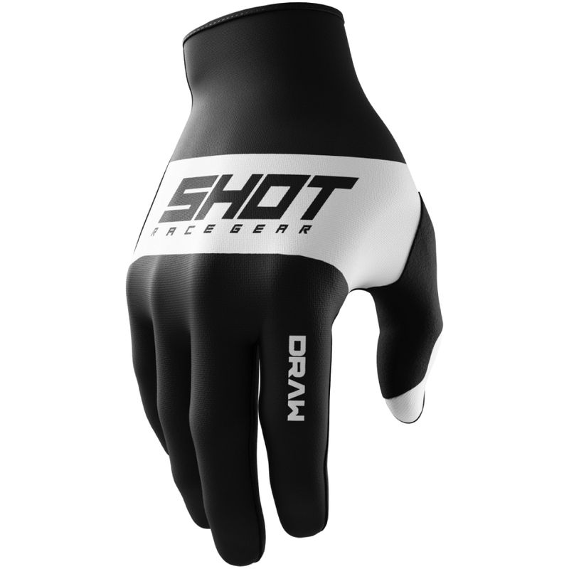 Dziecięce rękawiczki motocrossowe Shot Draw Sky w kolorze czarnym