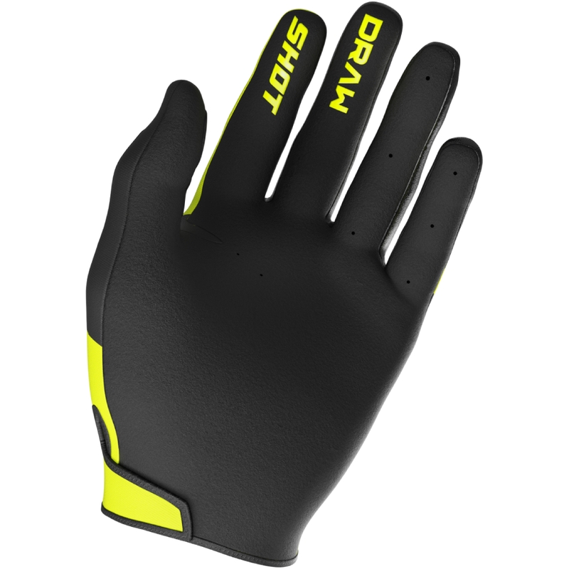 Dziecięce rękawiczki motocrossowe Shot Draw Sky fluo żółte
