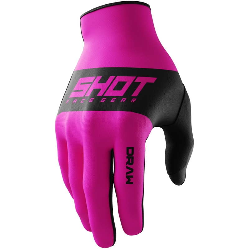 Dziecięce rękawiczki motocrossowe Shot Draw Sky różowe