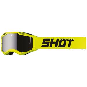 Gogle motocrossowe Shot Assault 2.0 Solidne, fluo żółte ze szkłem irydowym