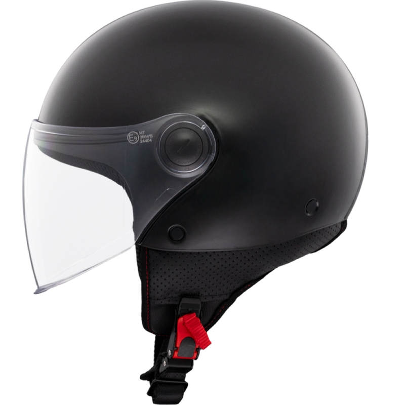 Kask motocyklowy otwarty MT Street S w kolorze czarnym, błyszczącym