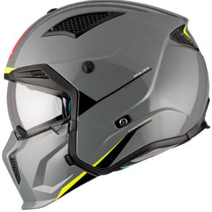 Kask otwarty MT Streetfighter SV S Solid A1 szary błyszczący