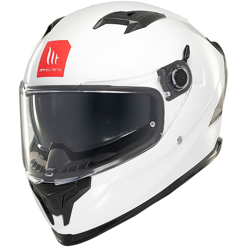 MT BRAKER SV SOLID A0 integralny kask motocyklowy biały