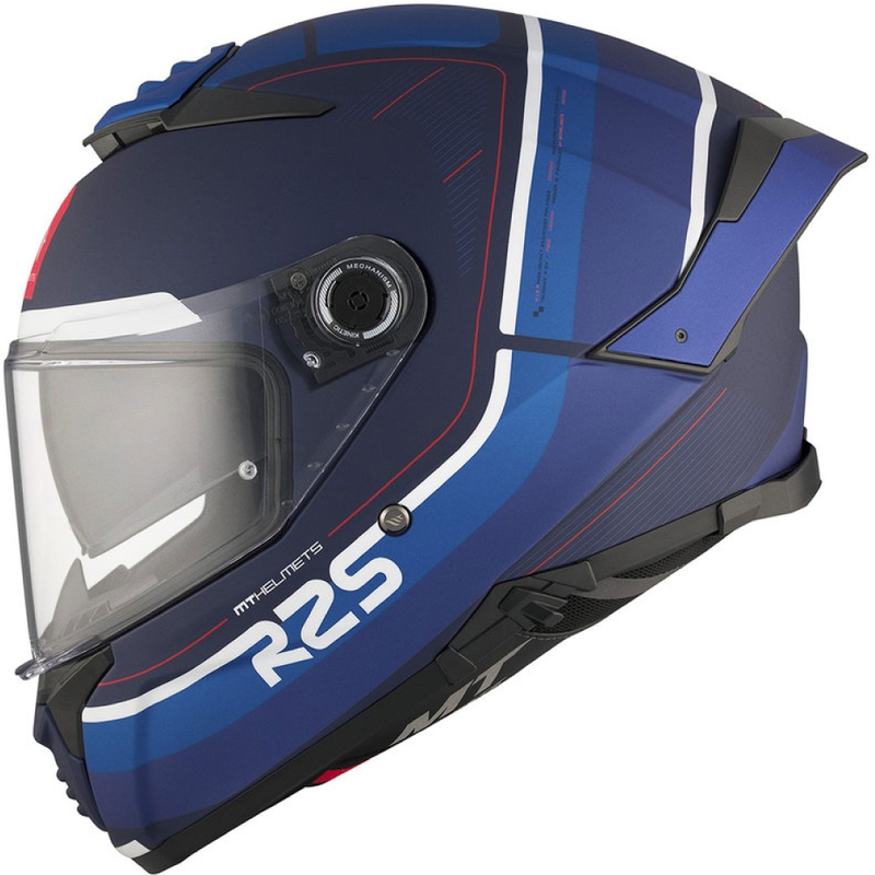 MT THUNDER 4 SV R25 B2 zintegrowany kask motocyklowy matowy niebieski wyprzedaż