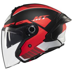 Kask otwarty MT Cosmo SV Cruiser matowy czerwono-czarno-szary